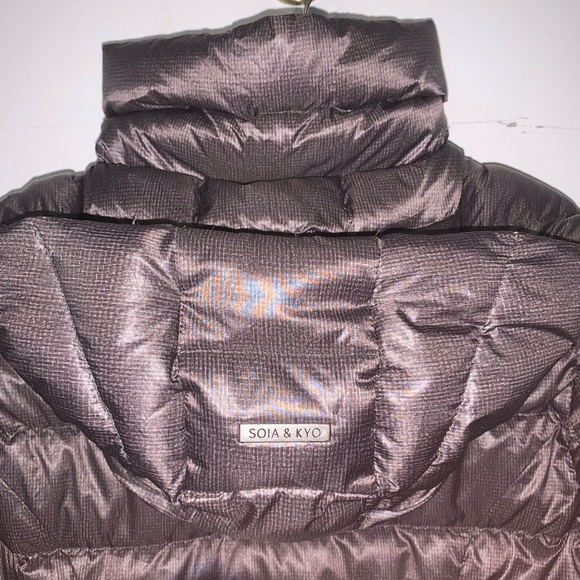 SOIA & KYO PUFFER JACKET - Size M - NWOT - Picture 4 of 7